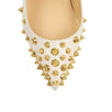Aimantaclou Leather Studded 85mm Pumps - White