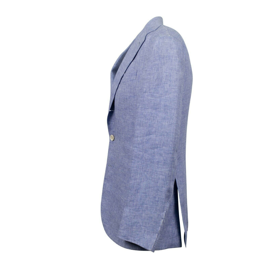 Drop 8 3 Roll 2 Button Linen Sport Coat - Blue