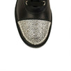 'TS Croc' Crystal-Cap Booties - Black