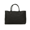 Leather 'Cabat' Shopper Bag - Black