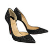 Iriza Glitter Half D'orsay 100mm Pumps - Black