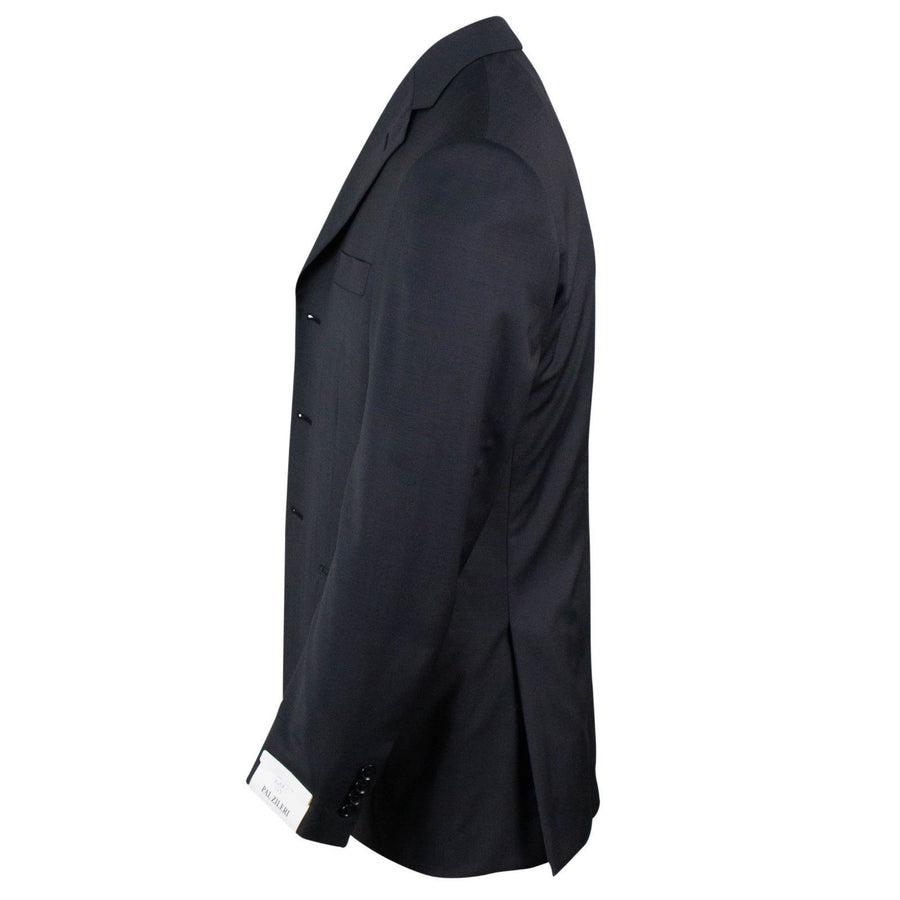Drop 8 Wool Two Button Suit - Black