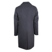 Gray Wool Full Length Slim Fit Coat