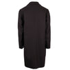 Brown Wool Blend Full Length Slim Fit Coat