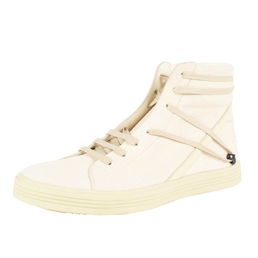 Geothrasher High Top Leather Sneakers - Natural