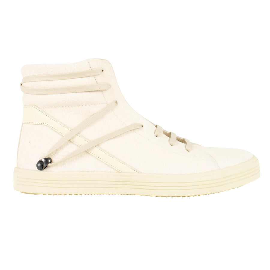 Geothrasher High Top Leather Sneakers - Natural