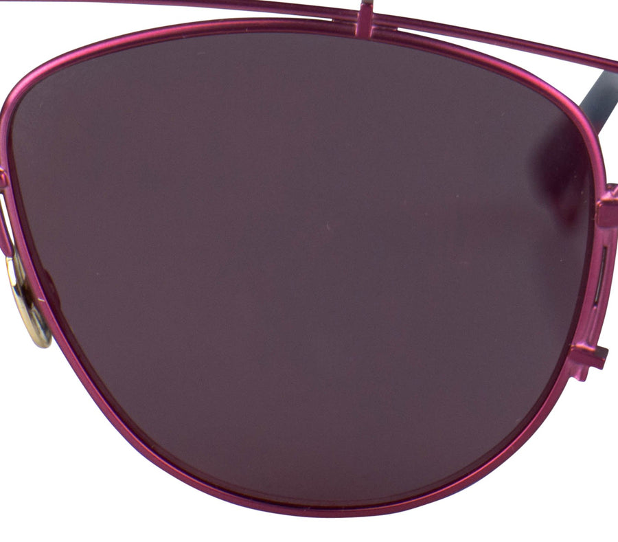 Technologic Cutout Aviator Sunglasses - Pink