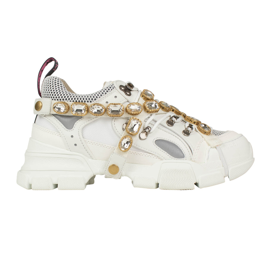 Men's Flashtrek Jeweled Rugged Sneaker - White