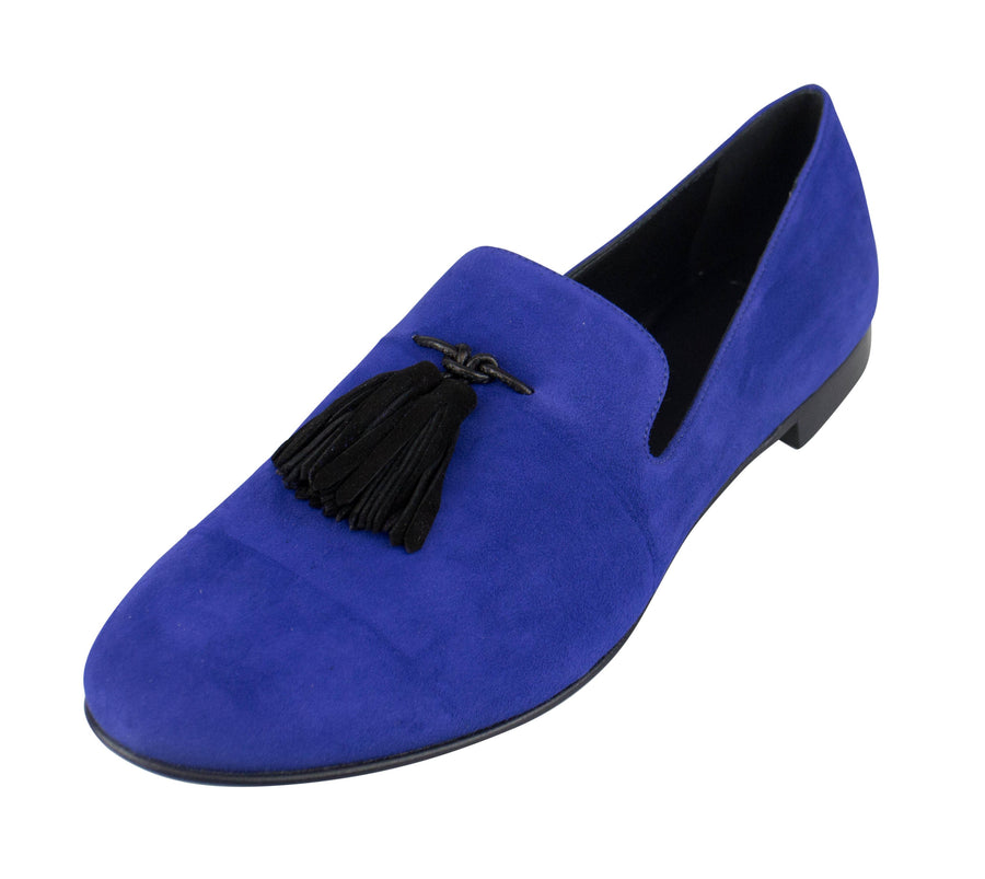Kevin Camoscio Suede Tassel Loafers - Blue