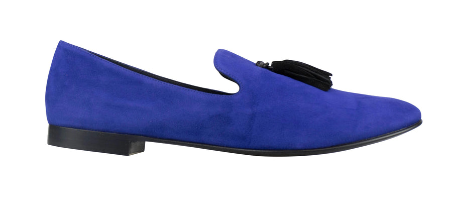 Kevin Camoscio Suede Tassel Loafers - Blue