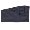 Pin Striped Wool 2 Button Classic Fit Suit - Black