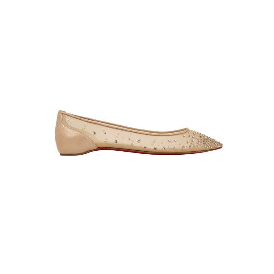 'Follies Strass' Flats - Beige