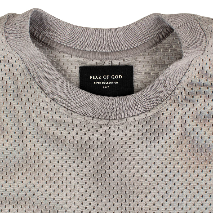 Fifth Collection Mesh Oversized Tee - Gray