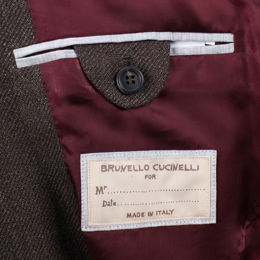 Wool Blend 2 Button Sport Coat - Brown