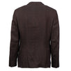Plaid Wool Blend 3 Roll 2 Button Sport Coat - Brown