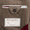 Cashmere Blend Corduroy Double Breasted Sport Coat - Brown