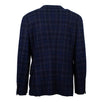 Large Gingham Checked Cashmere Blend 3/2 Button Sport Coat - Blue