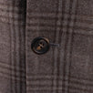 Plaid Cashmere Blend 3/2 Button Sport Coat - Brown