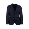 Wool Blend Two Button Suit - Navy Blue