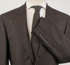 Glen Check Cashmere Blend 3/2 Button Sport Coat - Brown