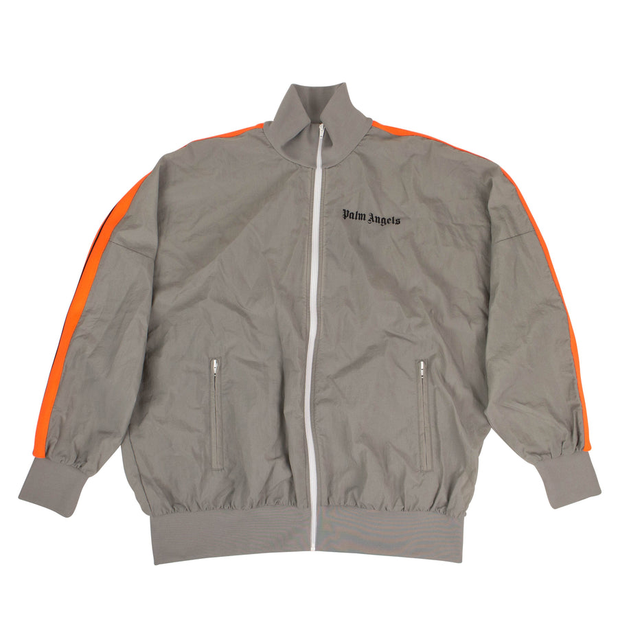 Polyamide Logo Zip-Up Track Jacket - Gray