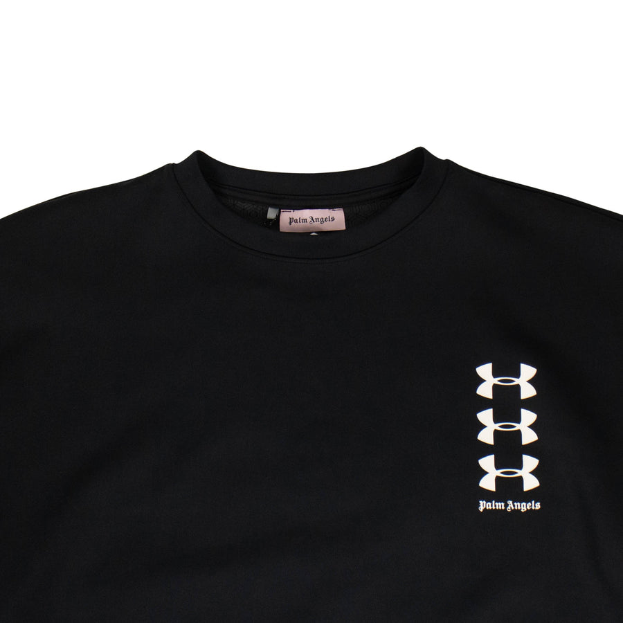 PALM ANGELS x UNDER ARMOUR Loose Crew Neck Sweater - Black