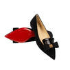 'Souriceau'  Velvet Flats - Black