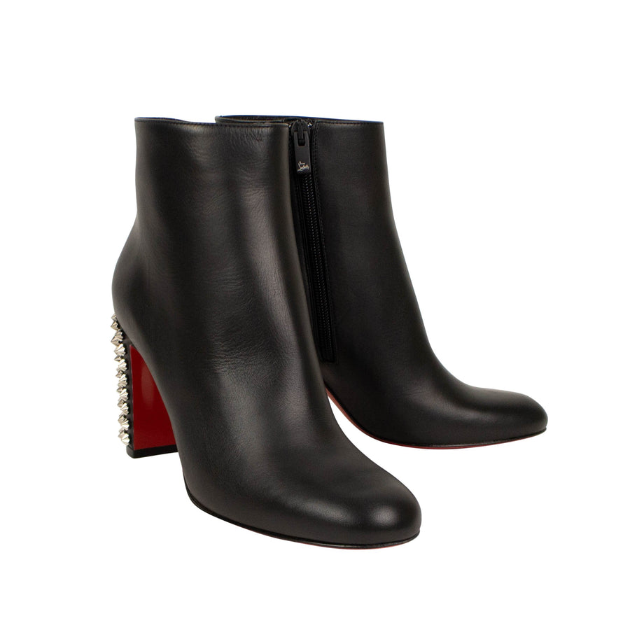 'Suzi Folk' 85mm Boots Heels - Black