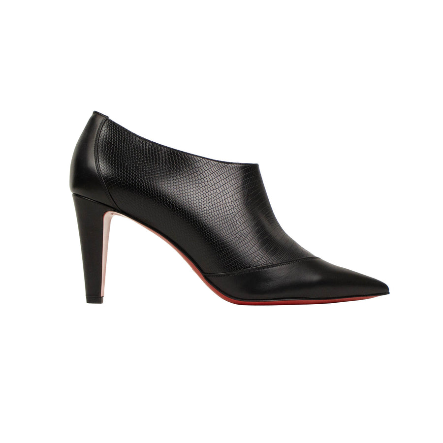 'Flesh' 80mm Boots Heels - Black