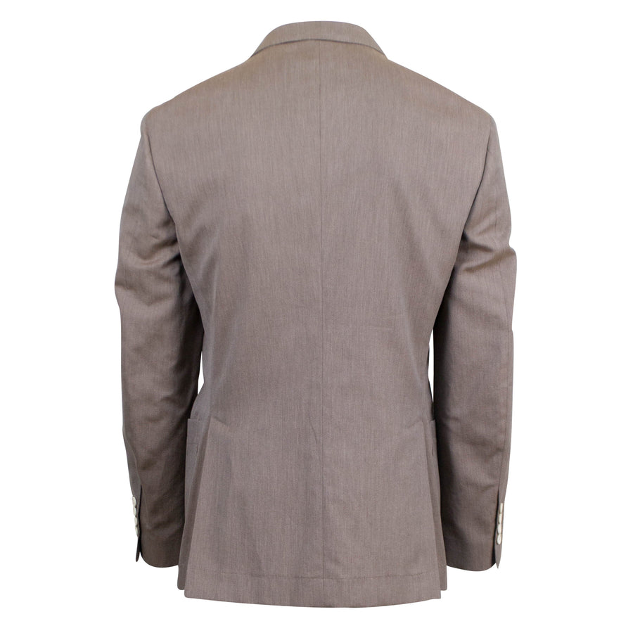 Cotton 3 Roll 2 Button Sport Coat - Brown