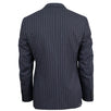Pin Striped Wool 2 Button Classic Fit Suit - Black