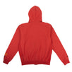 Contrast Trim Logo Zip Hoodie - Red