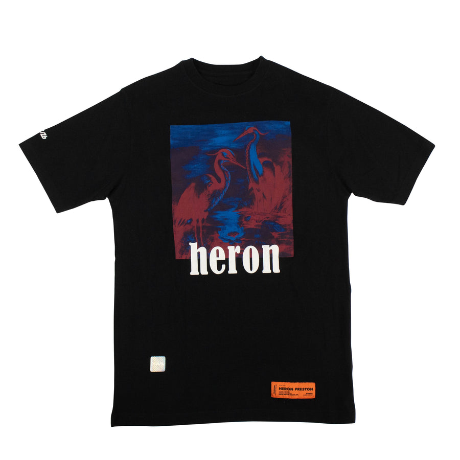 Heron Short Sleeves T-Shirt - Black