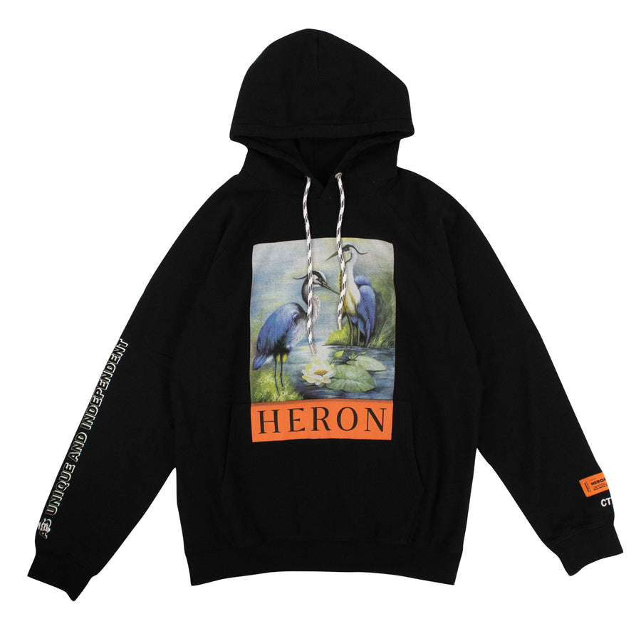 Cotton Doves Painting Hoodie - Black