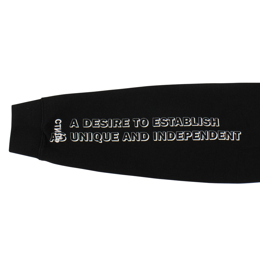 Cotton Doves Painting Hoodie - Black