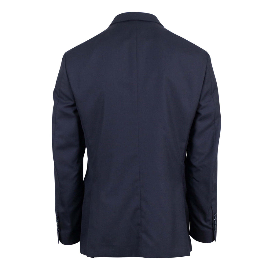 Cashmere Blend Double Breasted Tuxedo Sport Coat - Blue