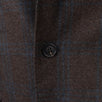 Plaid Cashmere Blend 3/2 Button Sport Coat - Brown