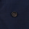 Windowpane Wool Double Breasted Sport Coat - Blue