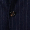 Pin Striped Cashmere Blend 3/2 Button Sport Coat - Blue