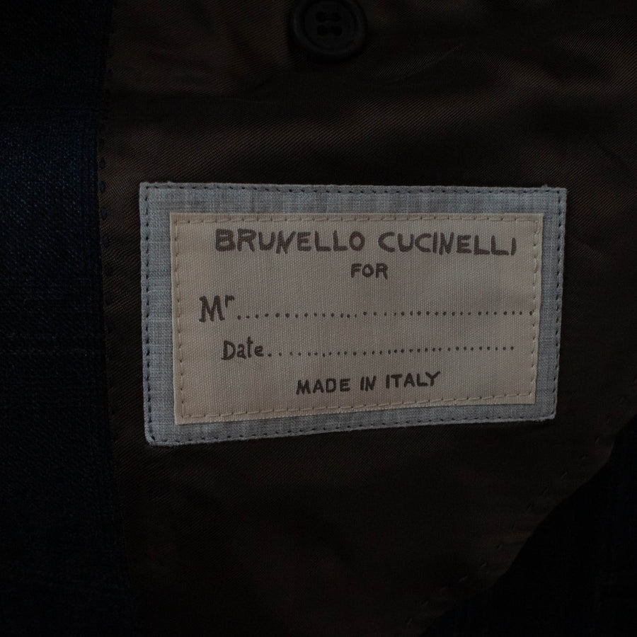 Windowpane Wool 3/2 Button Sport Coat - Blue