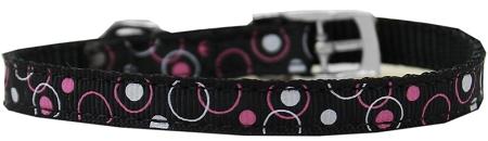 Retro Nylon Dog Collar With Classic Buckle 3-8