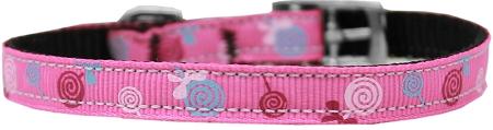 Lollipops Nylon Dog Collar With Classic Buckle 3-8