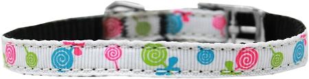 Lollipops Nylon Dog Collar With Classic Buckle 3-8