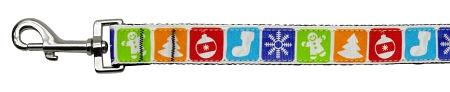 Classic Christmas Nylon And Ribbon Collars . 1'' Wide X 4' Leash
