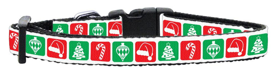 Timeless Christmas Nylon Ribbon Collar X-small