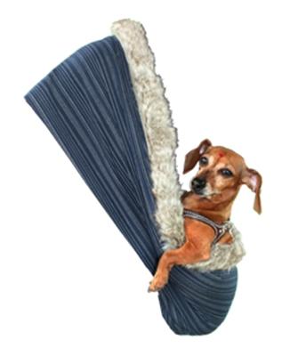 Flying Dragon Rhinestone Puppy Holdem Sling Admiral Navy W- Werewolf Trim Size Lg-xl