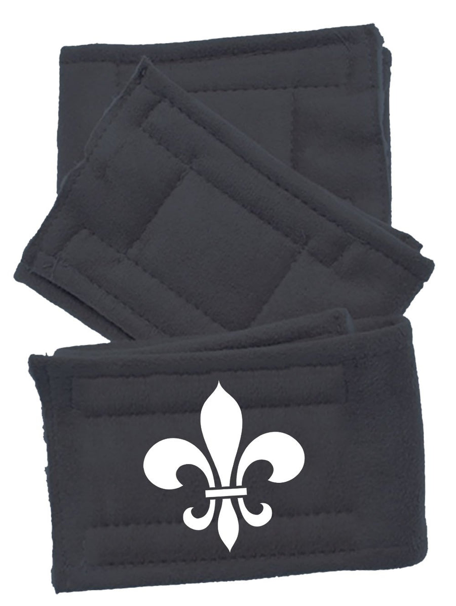 Peter Pads Ultra Plush Grey Size Xs Fleur De Lis 3 Pack