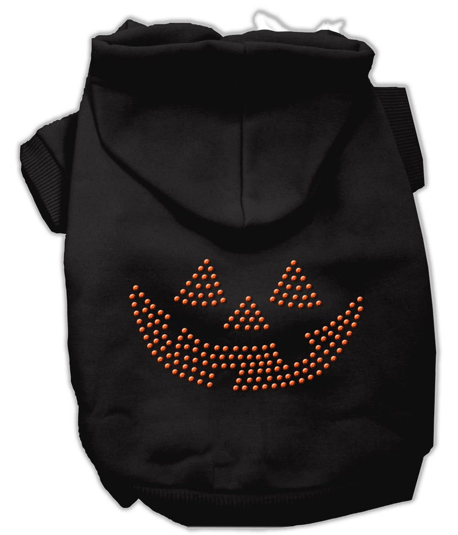 Jack O' Lantern Rhinestone Hoodies Black Xxxl(20)