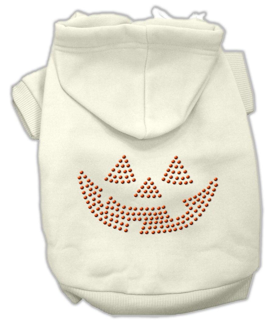Jack O' Lantern Rhinestone Hoodies Cream Xxxl(20)