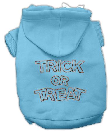 Trick Or Treat Rhinestone Hoodies Baby Blue Xl (16)